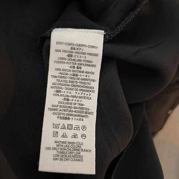 Free People Mockingbird Embroidered Mesh Inset Minidress Black - Picture 7 of 7